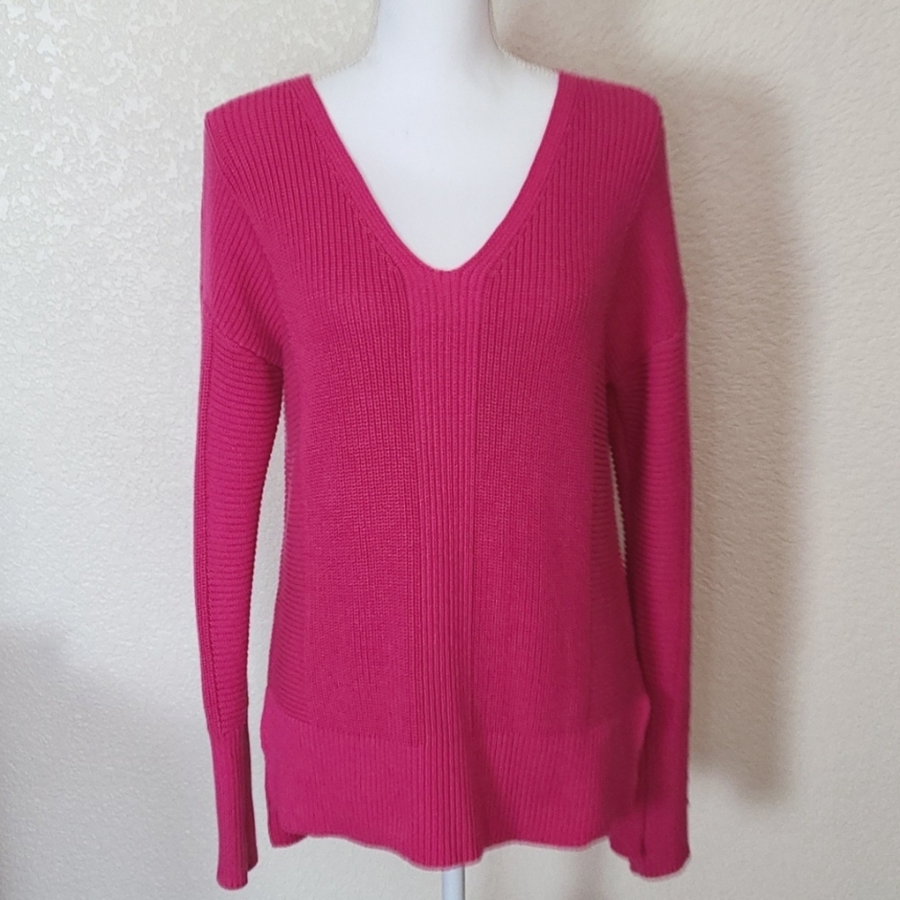 Rachel Zoe pink cotton blend sweater, S